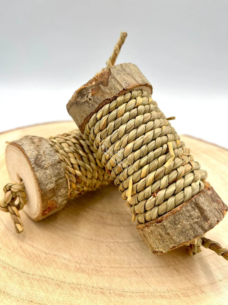 Kousací činka z mořské trávy a lísky +- 5x18cm
