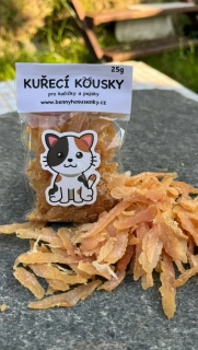 Kuřecí kousky měkké - 25g
