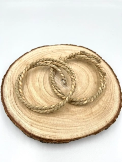 Kroužky z mořské trávy - ø cca 8cm - 4ks/bal.